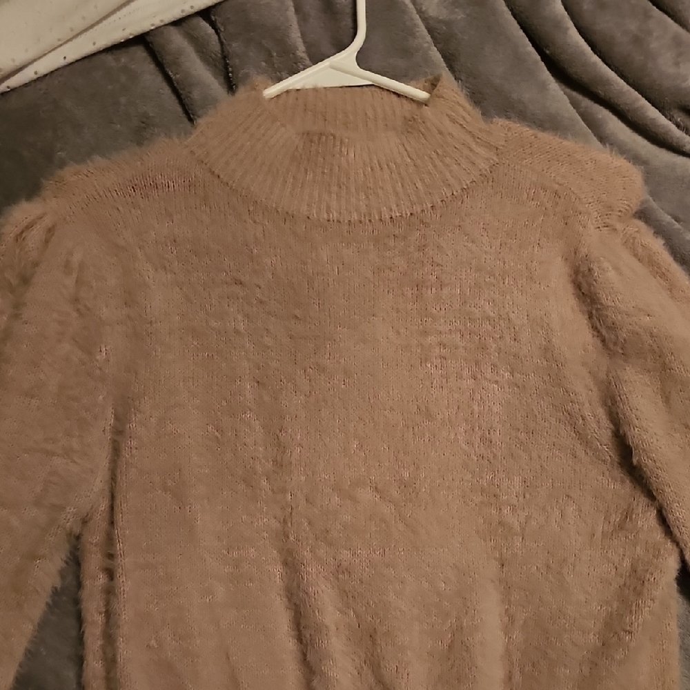 Marled Women's Sweater in Soft Brown
